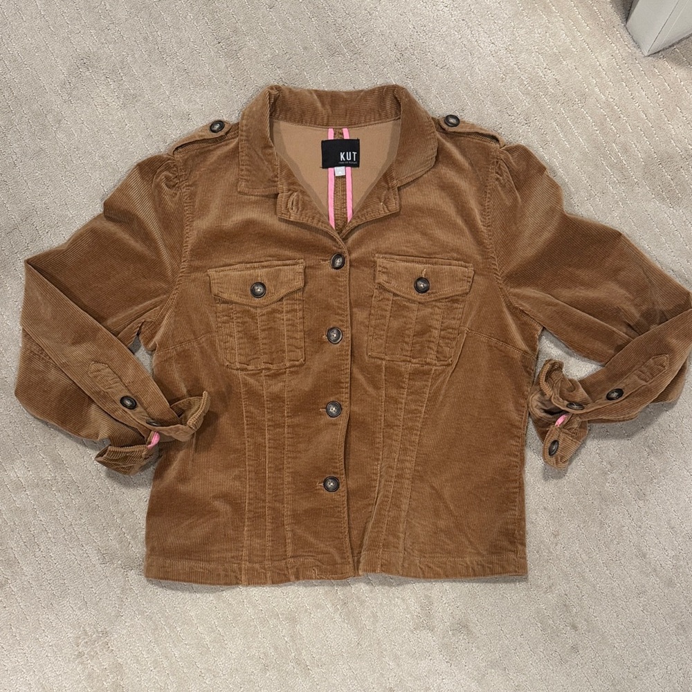 Kut from the Kloth Tan Corduroy Jacket XL